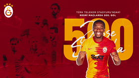  Nigerian Winger Scores Galatasaray's 500th Goal In Official Matches At Turk Telekom Stadium