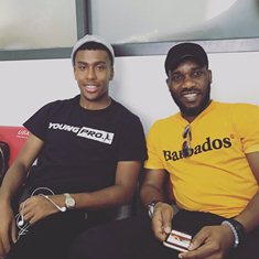 (Photo Evidence) Iwobi Posts Picture Of One Of The Top Exponents Of The Rainbow Flick, Okocha