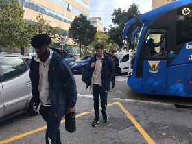 (Photo) Super Eagles Defender Arrives In Barcelona Ahead Of Potential Battle Vs Messi