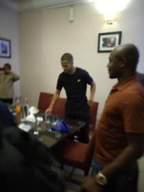 (Photo) Udinese's Troost-Ekong Arrives In Abuja & Heads Out For Late Dinner 