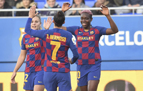 Nigeria Captain Enjoying Best Spell As Barcelona Player, Nets Brace In Three Minutes Vs Sporting de Huelva