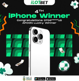 iLOTBET crowns its final AFCON champion: Another iPhone 15 goes home! 