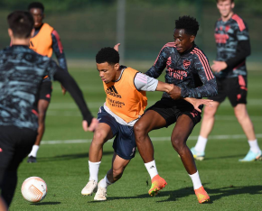15-year-old midfielder of Nigerian descent trains with Arsenal first team pre-PSV