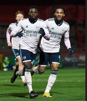 PL Cup : Anglo-Nigerian winger scores and assists in Arsenal's 4-1 win against Swansea 