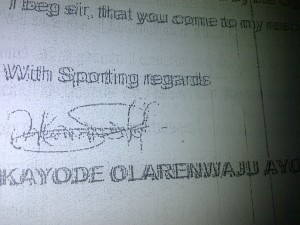 Investigation:Maccabi Netanya Striker Kayode Olanrewaju Has 100 Signatures