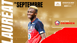 Victor Osimhen Beats Monaco's Slimani To Ligue 1 Player Of The Month Award 