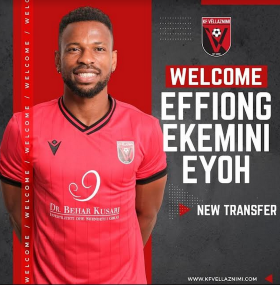 Done deal: Eyoh completes transfer to nine-time Kosovan champions 