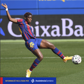 Barcelona striker Oshoala diagnosed with ankle injury, 11 days before UWCL final vs Chelsea