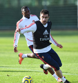 (Photo) Arsenal Coach Arteta Runs The Rule Over Nigerian Youngster Ahead Of Trip To Burnley