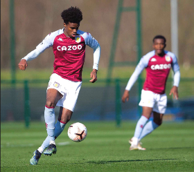 2003-born midfielder of Nigerian descent on the bench for Aston Villa in loss to Man Utd