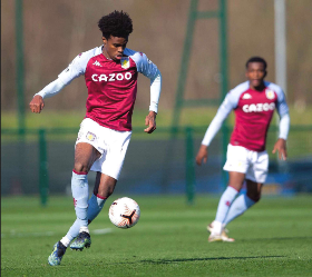 2003-born midfielder of Nigerian descent on the bench for Aston Villa in loss to Man Utd 