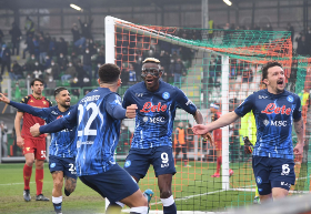 Osimhen back on the scoresheet for Napoli on return to starting XI; Super Eagles defender sees red