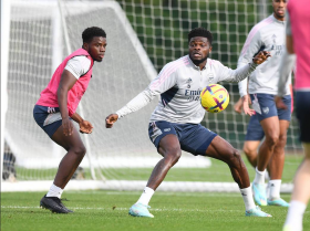 Nigerian striker battles Saka, Partey, 4 others for Arsenal's October Goal of the Month
