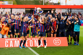 Super Falcons striker Oshoala wins fourth consecutive league title with Barcelona