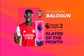 Top scorer in Premier League 2 history, Balogun named Player of the Month
