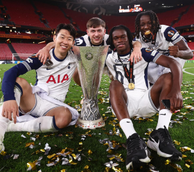 Nigerian teenagers benched as Spurs make history as lowest finishers in PL to win a European trophy