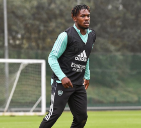 Nigerian-born midfielder returns to Arsenal as Dundee United loan looks over due to injury