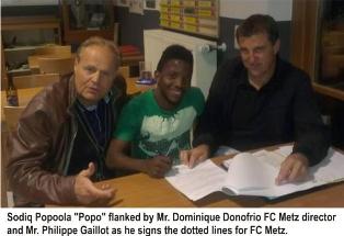 Official: SODIQ POPOOLA Pens Two - Year Deal With Metz