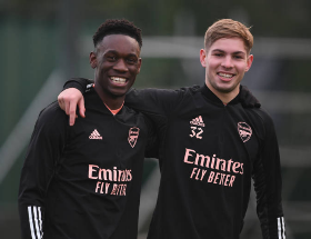 Photo : Nigeria-Eligible Teenager Involved In Arsenal's Final Workout Pre-Rapid Vienna