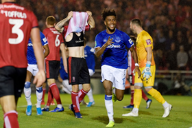 Everton's New Star Iwobi Reacts After Scoring First Ever Goal In Carabao Cup 