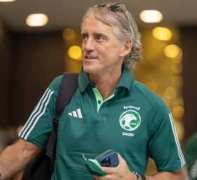 Video: Saudi Arabia coach Roberto Mancini rolls back the years with silky skills ahead of Nigeria friendly 