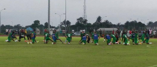 Half-Pitch Training : How Super Eagles Lined Up, Ola Aina, Mikel & Nwakaeme Impress