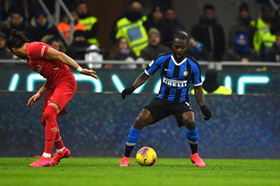 Inter Milan Boss Conte, Lukaku React To Victor Moses' Debut Vs Fiorentina