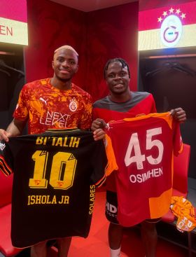 Foes now friends: Osimhen links up with Benin's Olaitan after Galatasaray v Goztepe