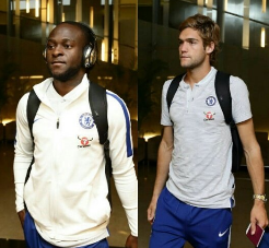 (See Photo) Chelsea Dazzler Moses Arrives In Singapore; Trains With New Boy Morata