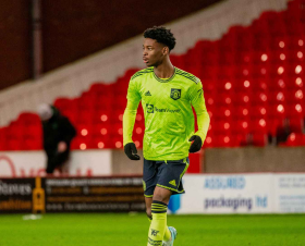 10 goals in last 5 games: Red-hot striker Musa nets brace for Manchester United youth team