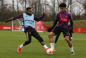 Photo : Shoretire involved in Man Utd final workout ahead of UEL match against AC Milan