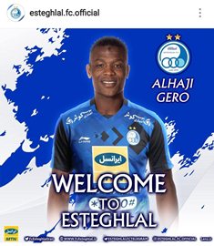  Ex-Flying Eagles Striker Alhaji Gero Finally Gets Off The Mark For Esteghlal