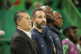 Snapped : Super Eagles coach Peseiro watches Messi's Argentina beat Croatia 