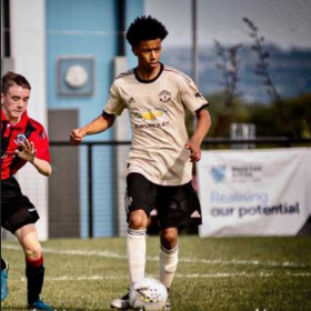 Nigerian midfielder makes competitive debut for Manchester United U18 in loss to Derby County 