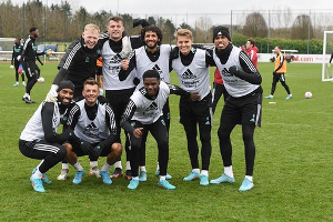 Arsenal boss checks out three teenagers of Nigerian descent final training session pre-Brighton 