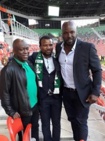 Danny Shittu Watches Flying Eagles Star Michael Vs Qatar; Aigbogun Hails Bologna Midfielder