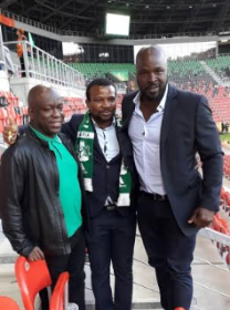 Danny Shittu Watches Flying Eagles Star Michael Vs Qatar; Aigbogun Hails Bologna Midfielder 