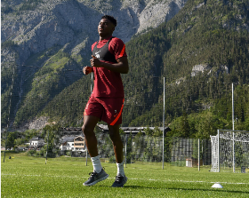Ex-Flying Eagles striker pictured training with Liverpool first team in Austria