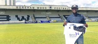 Official : Boreham Wood Obtain Signature Of Ex-Nigeria U23s Star Danny Uchechi