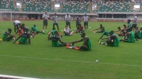 Rohr Experiments With 4-1-3-2 Formation: Omeruo RB, Aina LB, Idowu CB, Iwobi Striker  