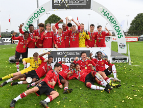 Spanish-Nigerian striker helps Manchester United beat Rangers in SuperCupNI Junior final