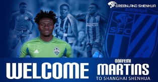 Revealed : Shanghai Shenhua Beat Guangzhou R & F,Tianjin Teda To Signature Of Obafemi Martins