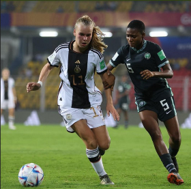U17 WWC Germany 2 Nigeria 1 : Usani scores excellent free-kick but Euro champs snatch win 