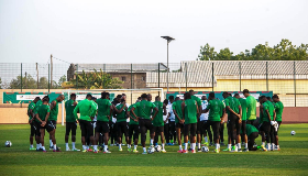 Super Eagles become secretive ahead of round of 16 game vs Tunisia, train behind closed doors 