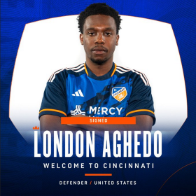 Official: FC Cincinnati sign Aghedo until end of the season plus club options
