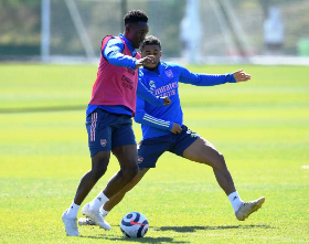 19-year-old Nigeria-eligible striker promoted to Arsenal first-team training before visit of Fulham