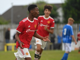 U18 PL : Golden Eaglets-eligible striker makes competitive debut for Manchester United 
