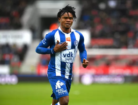 Watch: 2023 Super Eagles invitee Gift Orban sent off for the first time in his pro career 