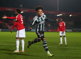 EFL Trophy: Shoretire scores brace but Manchester United lose seven-goal thriller