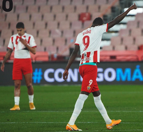 Almeria striker Sadiq finds the net against LaLiga 2 table-toppers Espanyol